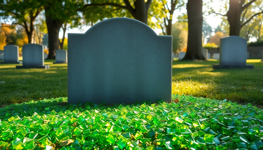 Elevate Your Grave with Stunning Glass Chippings