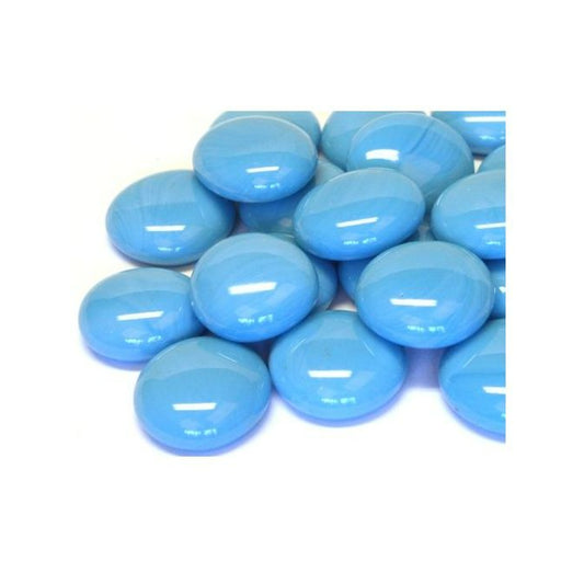 Glass Pebbles -  Blue Opal