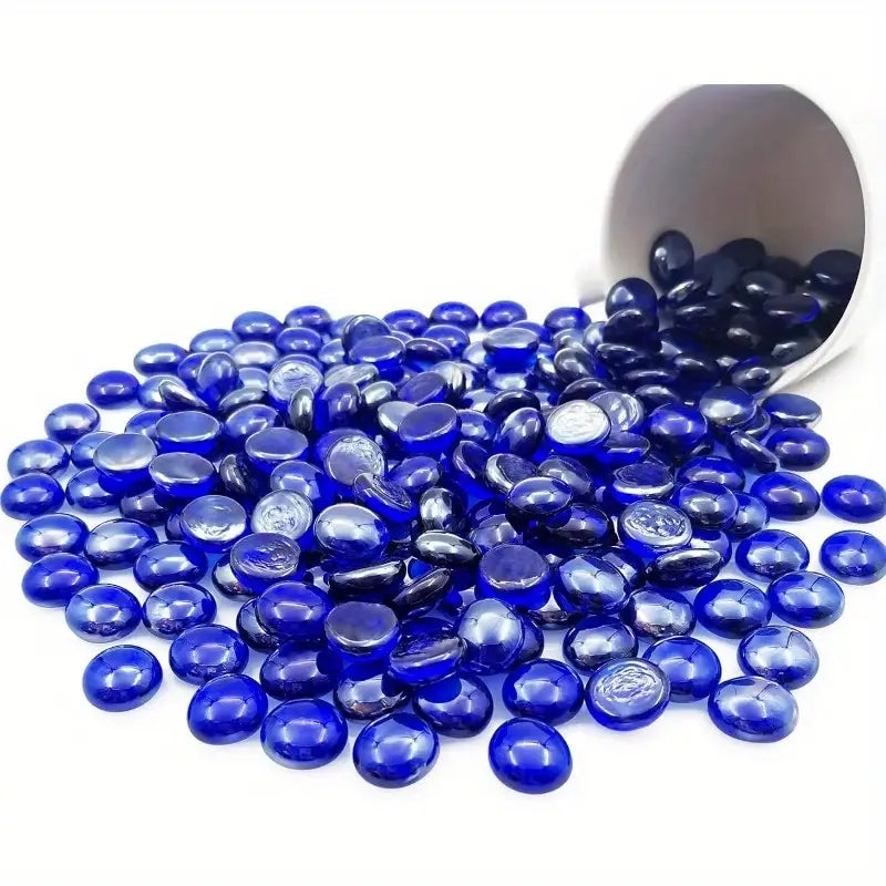 Glass Pebbles - Cobalt Blue