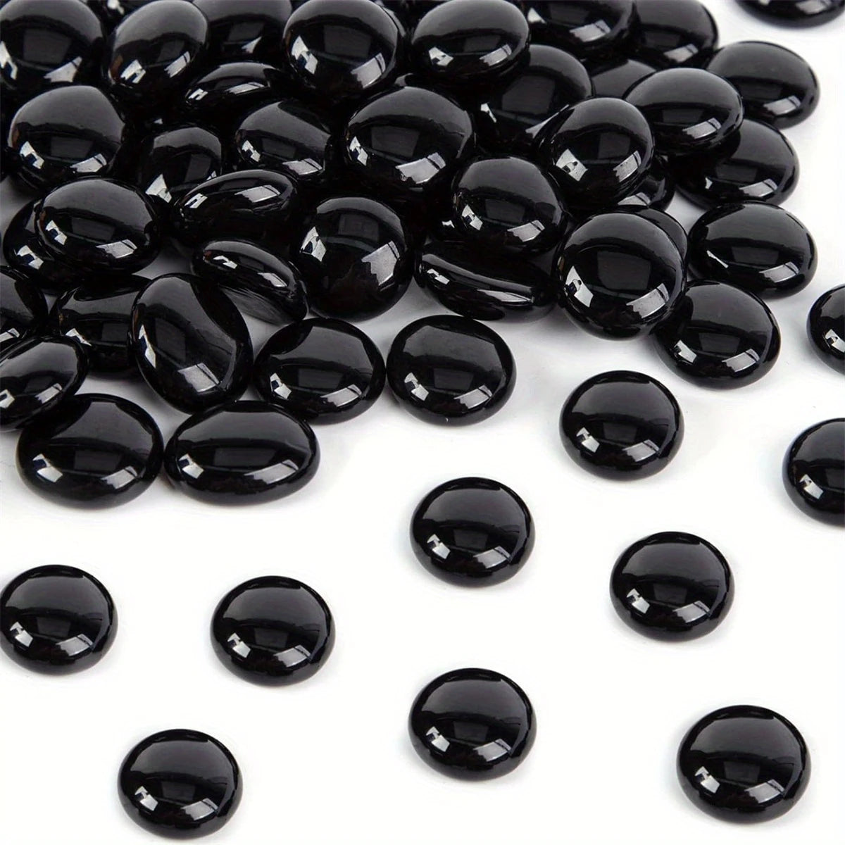 Glass Pebbles - Black
