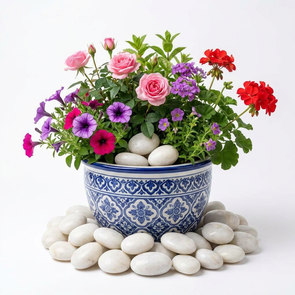 STONED White Polished River Pebbles for Decor - SGI Online SGI Online