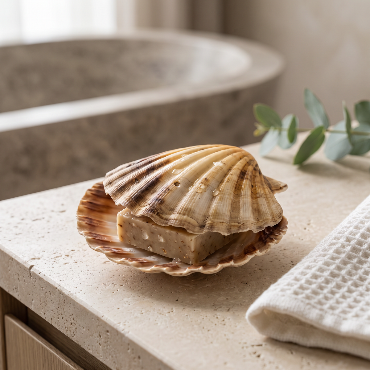 Natural Scallop Shells 10 x 11cm, Pack of 8, Large Seashells for Serving and DIY Crafts - SGI Online