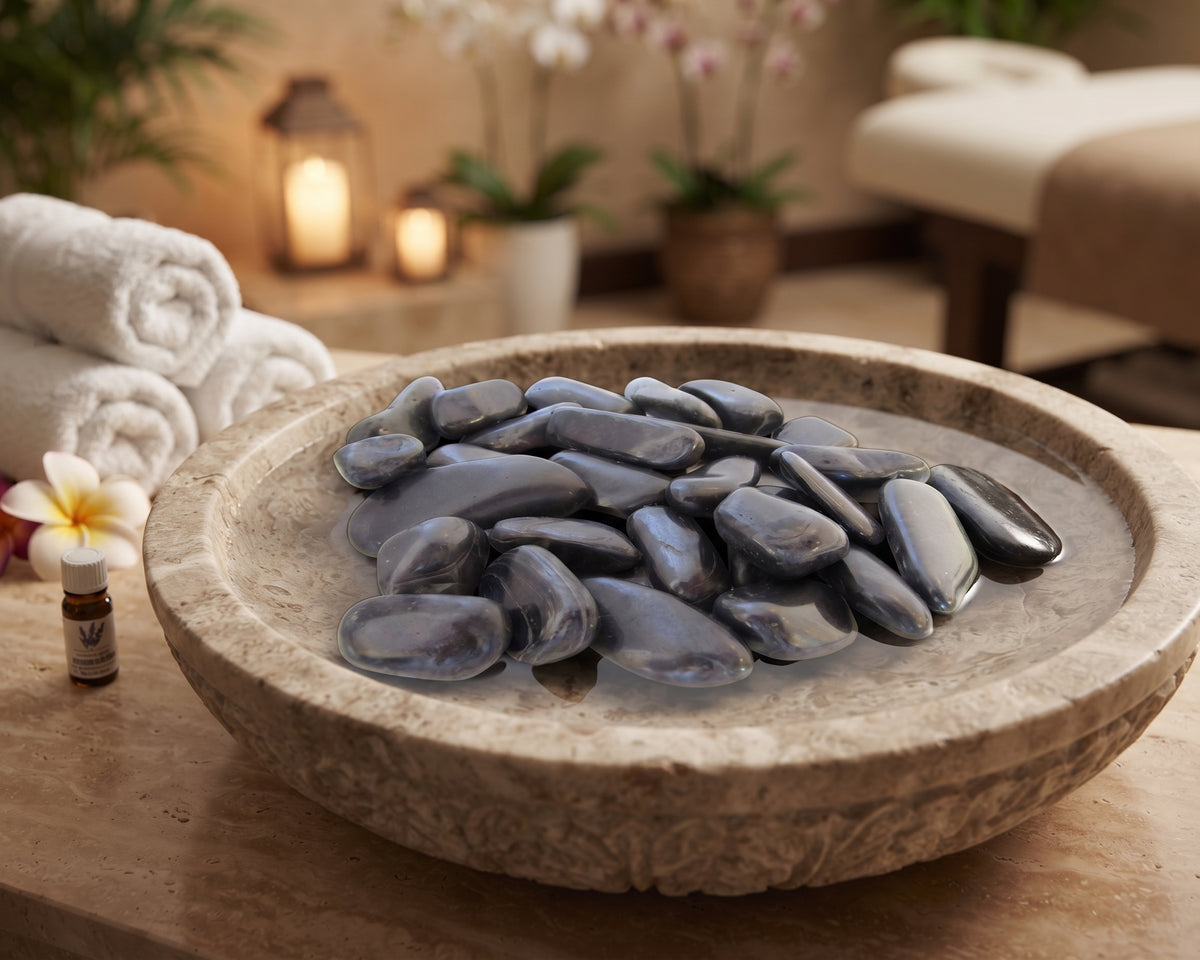 SGI Online Black Polished River Cobbles for Decor - SGI Online