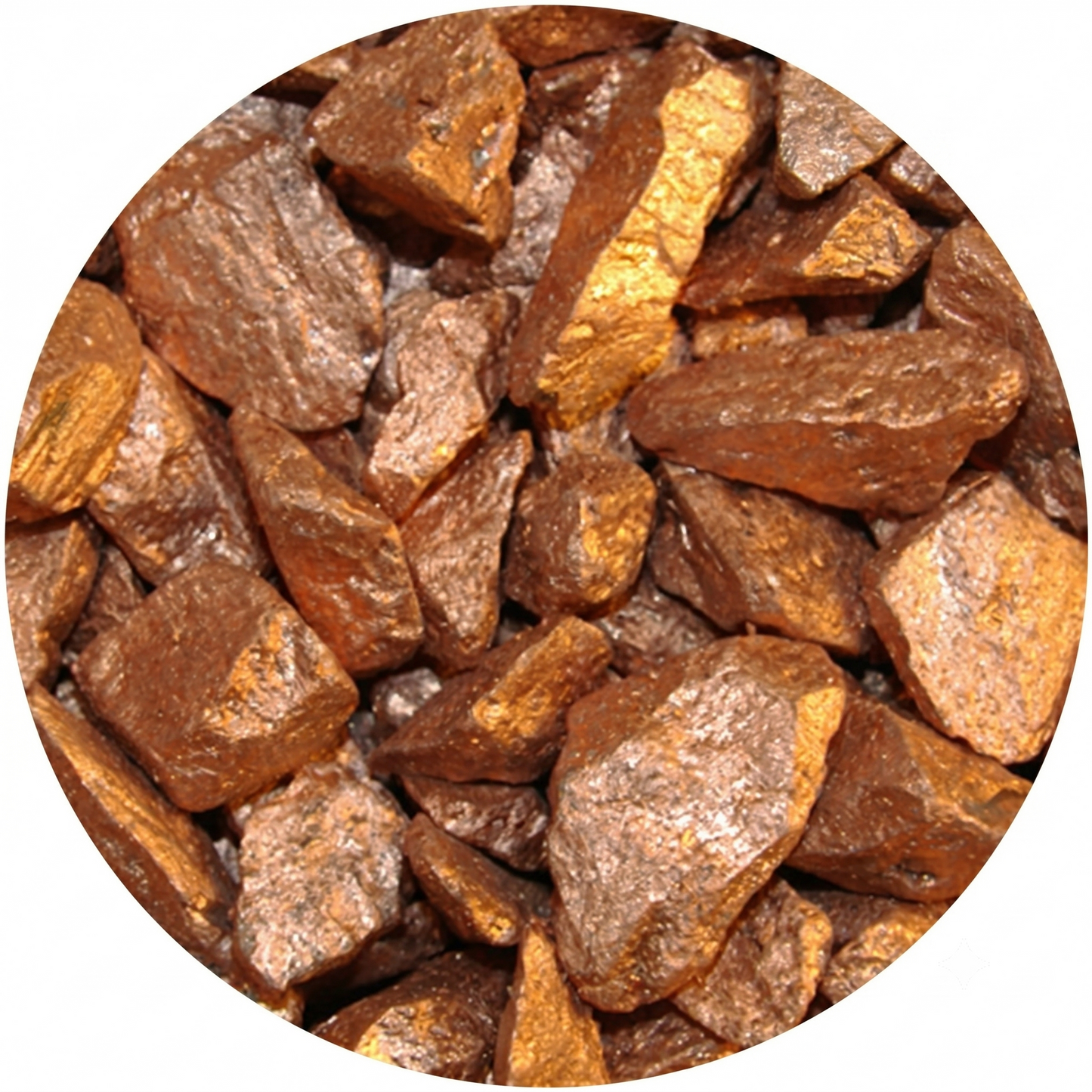 Silk Copper Quartz Crystal Chippings - Decorative SGI Online