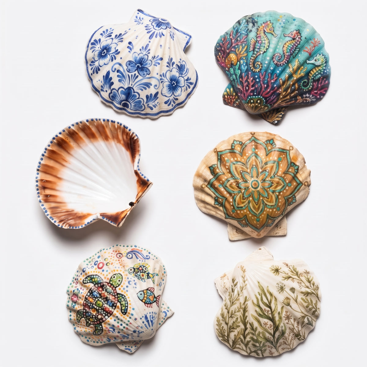 Natural Scallop Shells 10 x 11cm, Pack of 8, Large Seashells for Serving and DIY Crafts - SGI Online SGI Online