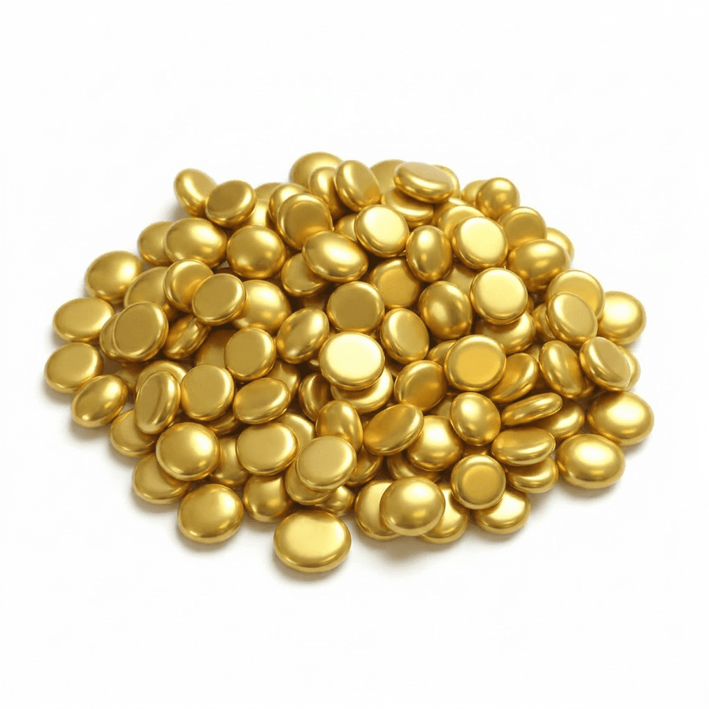 STONED Metallic Gold Glass Pebbles for Decor - SGI Online