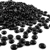STONED black glass pebbles 20kg smooth shiny decorative stones for landscaping and crafts