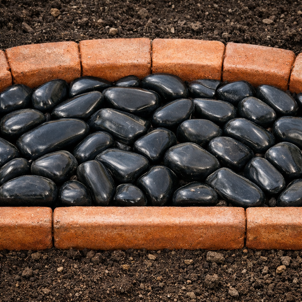 Black Polished River Cobbles - Smooth Stones - SGI Online SGI Online