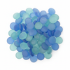 Blue Frosted Glass Pebbles for Decoration - SGI Online
