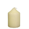 SGI Online 75 x 50mm single candle in cream color with a tapered top and white wick