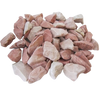 Polished stones in coral pink garden chippings by STONED perfect for decorative garden landscaping