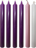 Advent Candle Set - Set of 6 Candles Bistro Style Dinner Candles - SGI Online