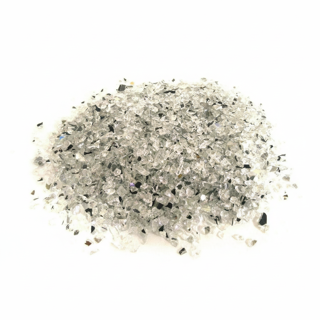 STONED mirror glass chippings 15kg pile of clear reflective glass pieces for decoration SGI Online
