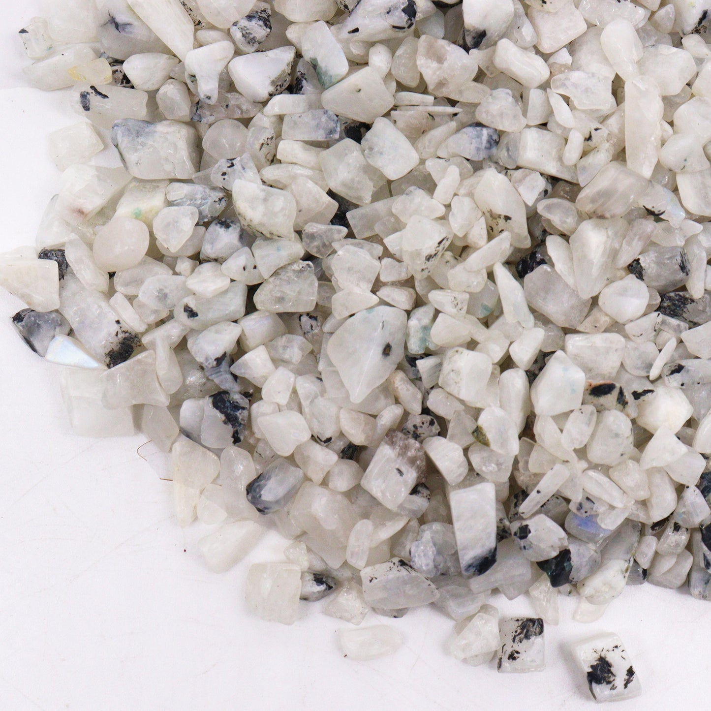 Rainbow Moonstone Gemstone Chips, Polished - SGI Online SGI Online