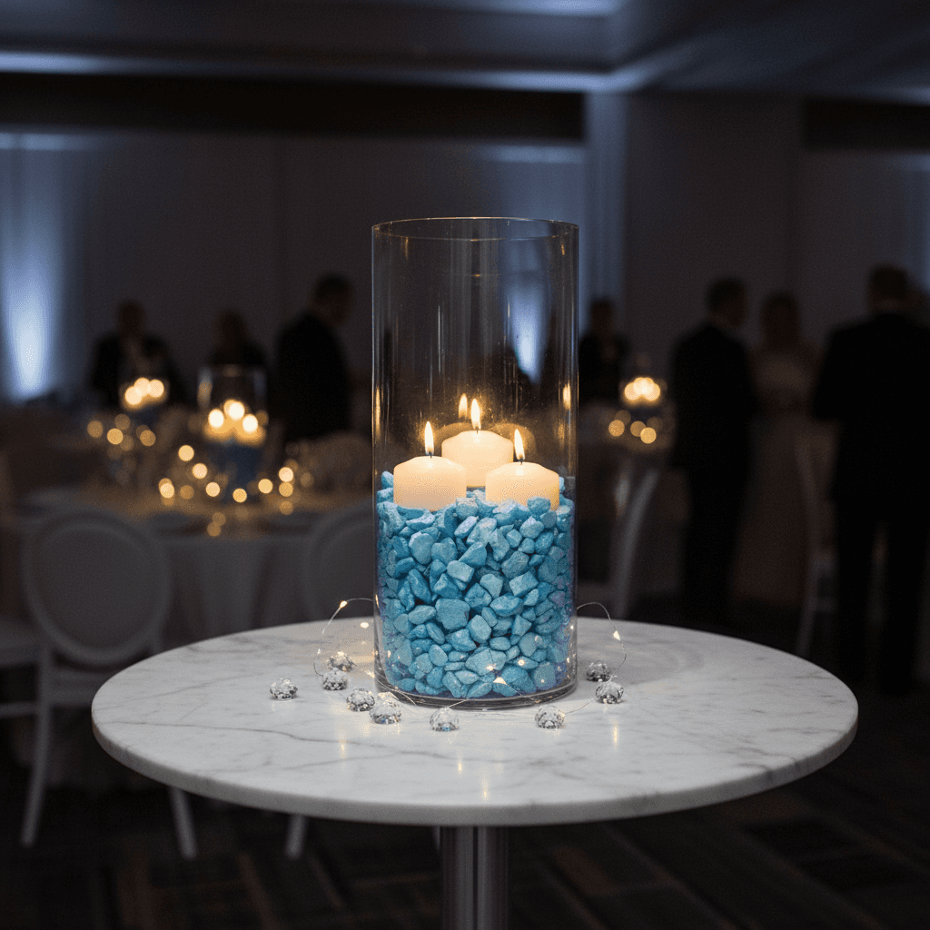 15kg Silk Luxury Quartz Crystal Chippings - Baby Blue - SGI Online