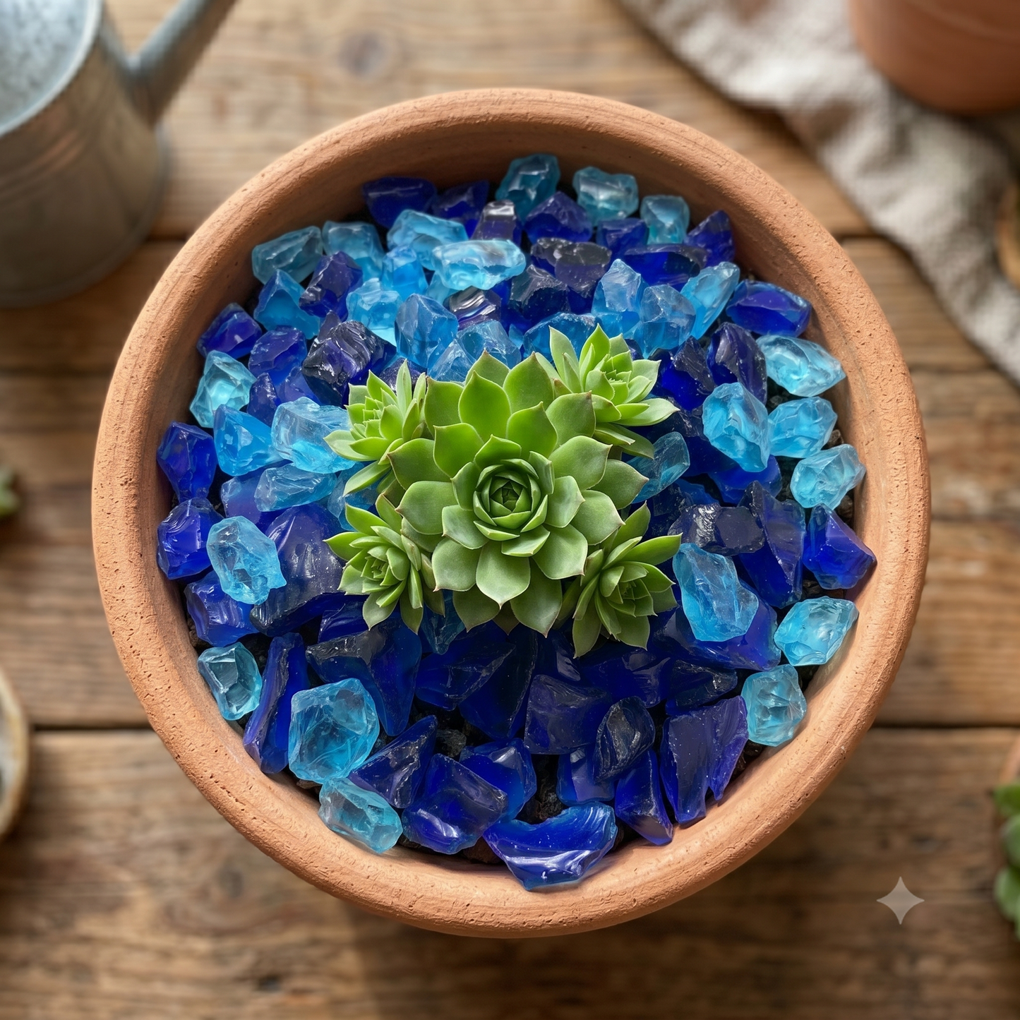 Electric Blue Glass Chippings 12–20mm, 4.8 kg - SGI Online SGI Online