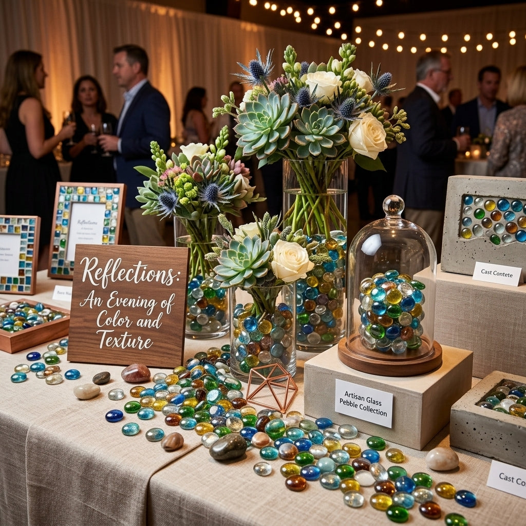Summer Mix Glass Pebbles for Garden Decor - SGI Online