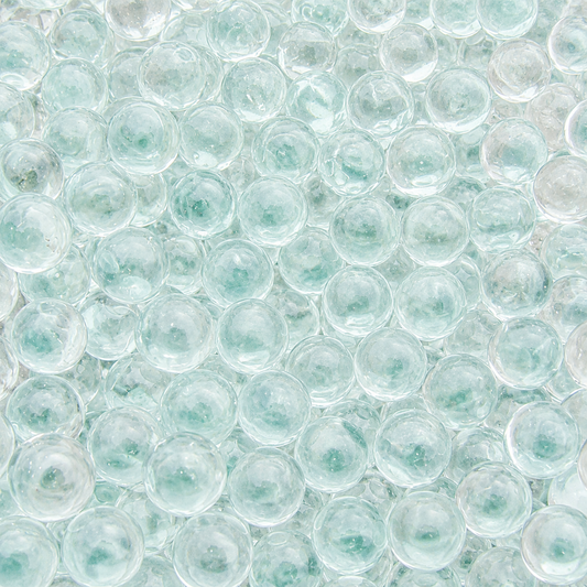 500 Clear Glass Round Decorative Marbles 14mm - SGI Online SGI Online