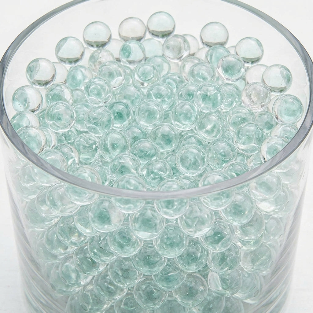 500 Clear Glass Round Decorative Marbles 14mm - SGI Online SGI Online
