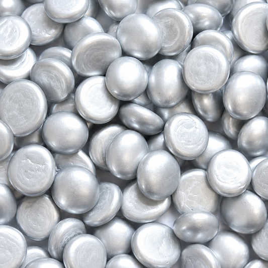 Metallic Silver Glass Pebbles For Decor - SGI Online SGI Online
