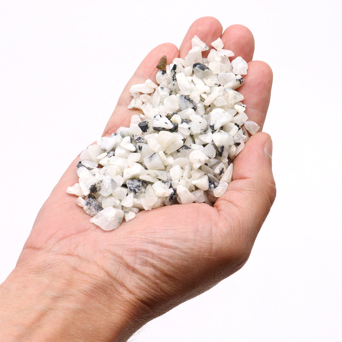 Rainbow Moonstone Polished Gemstone Chips, 1 kg - SGI Online SGI Online
