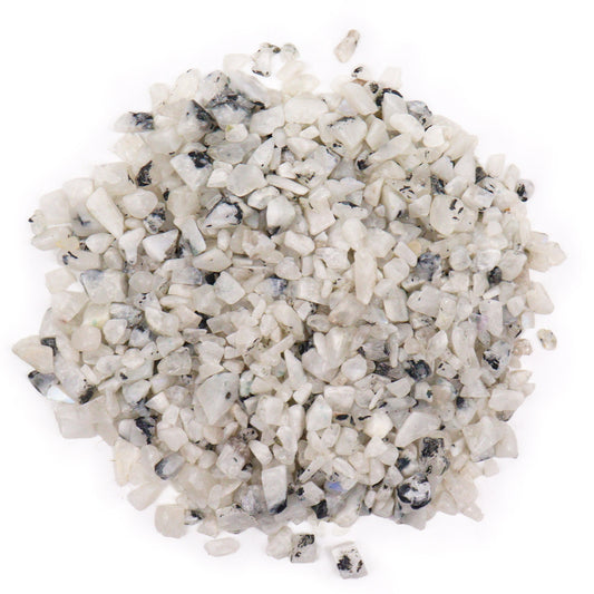 Rainbow Moonstone Polished Gemstone Chips, 1 kg - SGI Online SGI Online