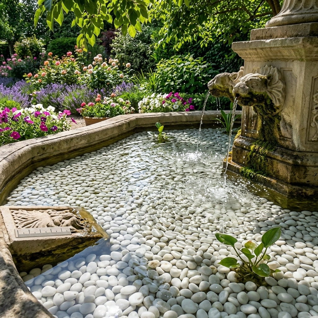 SGI Online White Polished Pebbles for Decoration Stones - SGI Online