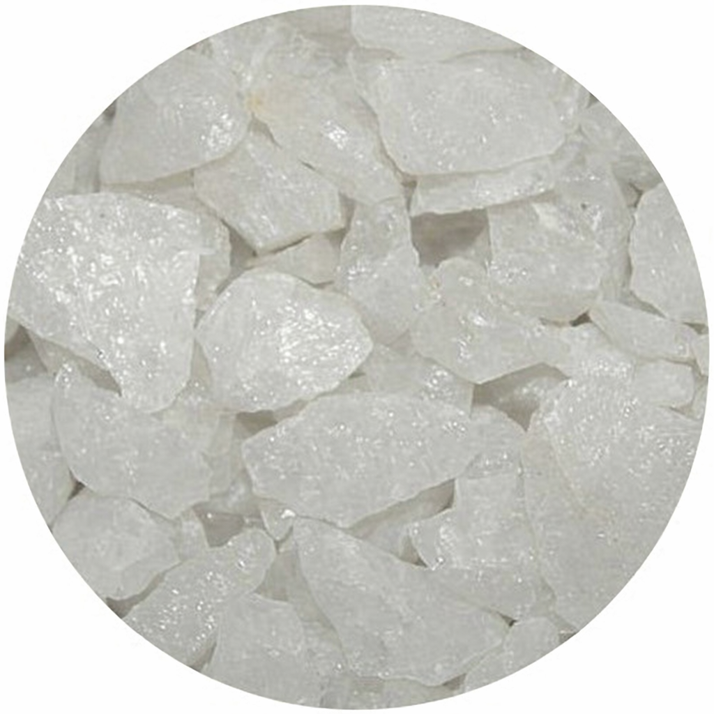 Snow White Silk Crystal Chippings for Garden Decor - SGI Online