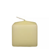 SGI Online beige square church pillar candle with a single wick for religious or decorative use