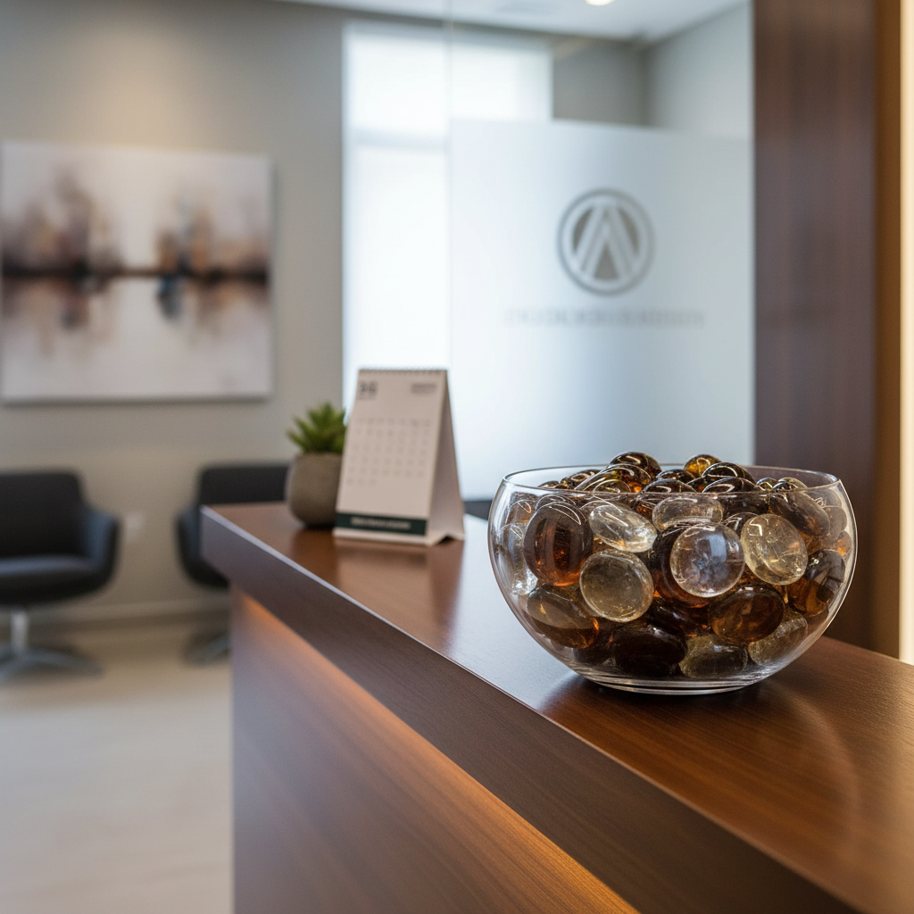 STONED Brown and Clear Glass Pebbles for Decoration - SGI Online