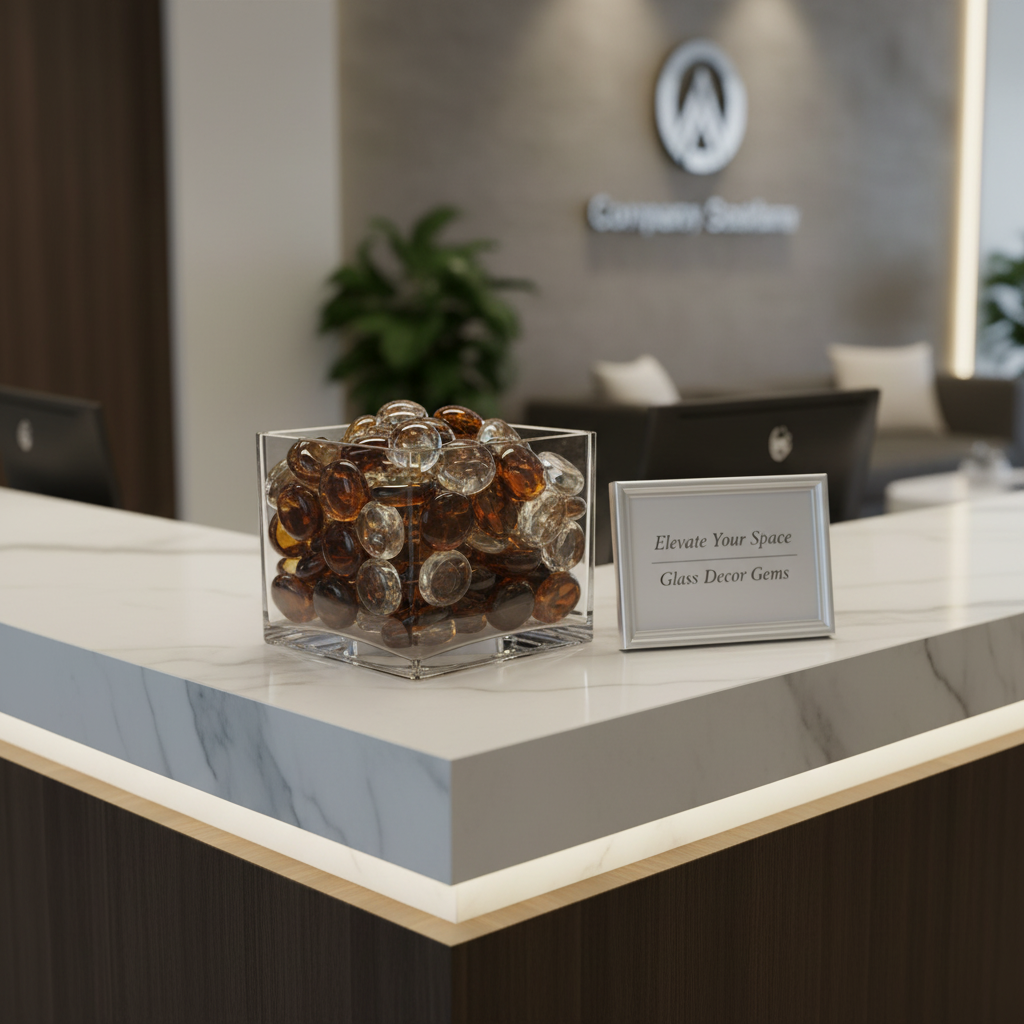 STONED Brown and Clear Glass Pebbles for Decoration - SGI Online SGI Online