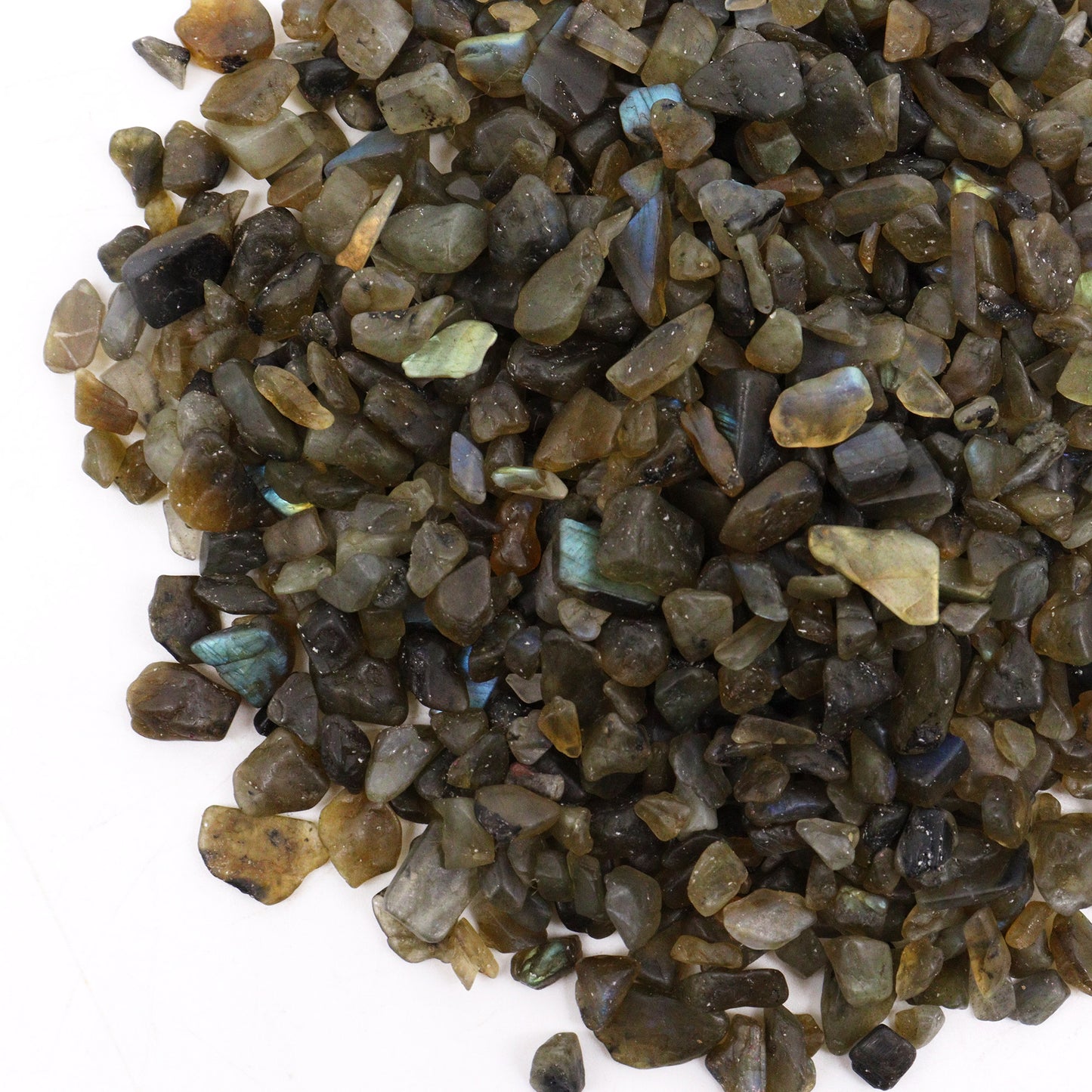 SGI Online polished tiger eye gemstone chips 1kg in mixed brown and blue tones SGI Online