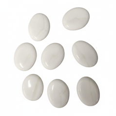 Set of smooth white story painting pebbles from SGI Online for creative art and decoration