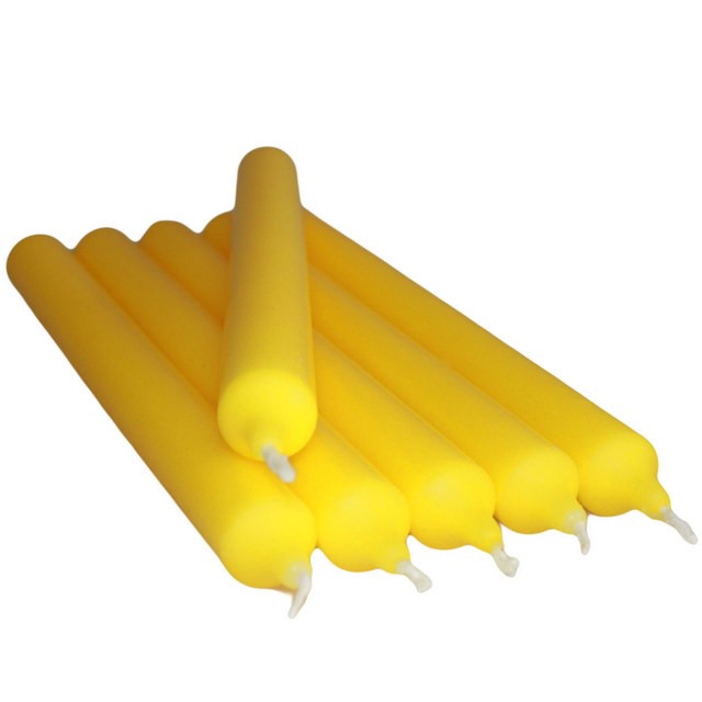 Dinner Candles 6 Pack – Yellow