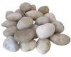 Polished River Pebbles - White