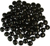STONED black glass pebbles smooth polished decorative stones for crafts and home decor