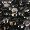 STONED black mirror glass pebbles with glossy reflective surfaces for decorative use