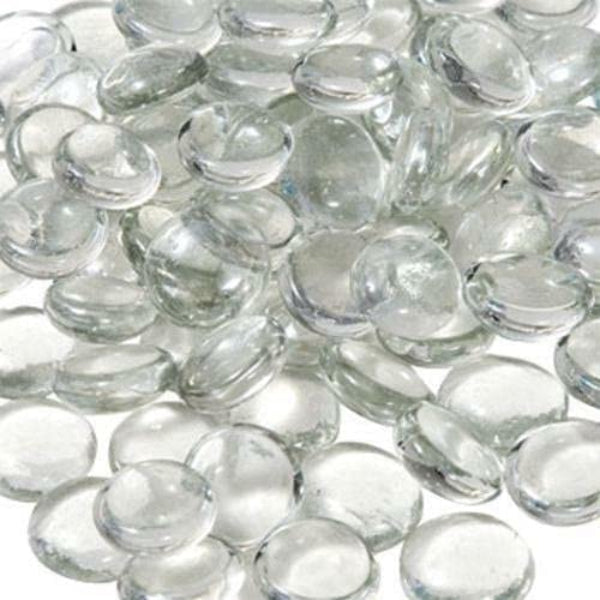 Clear glass pebbles 15kg by STONED natural decorative transparent glass stones SGI Online