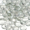 STONED clear glass pebbles smooth round decorative stones for crafts and home decor