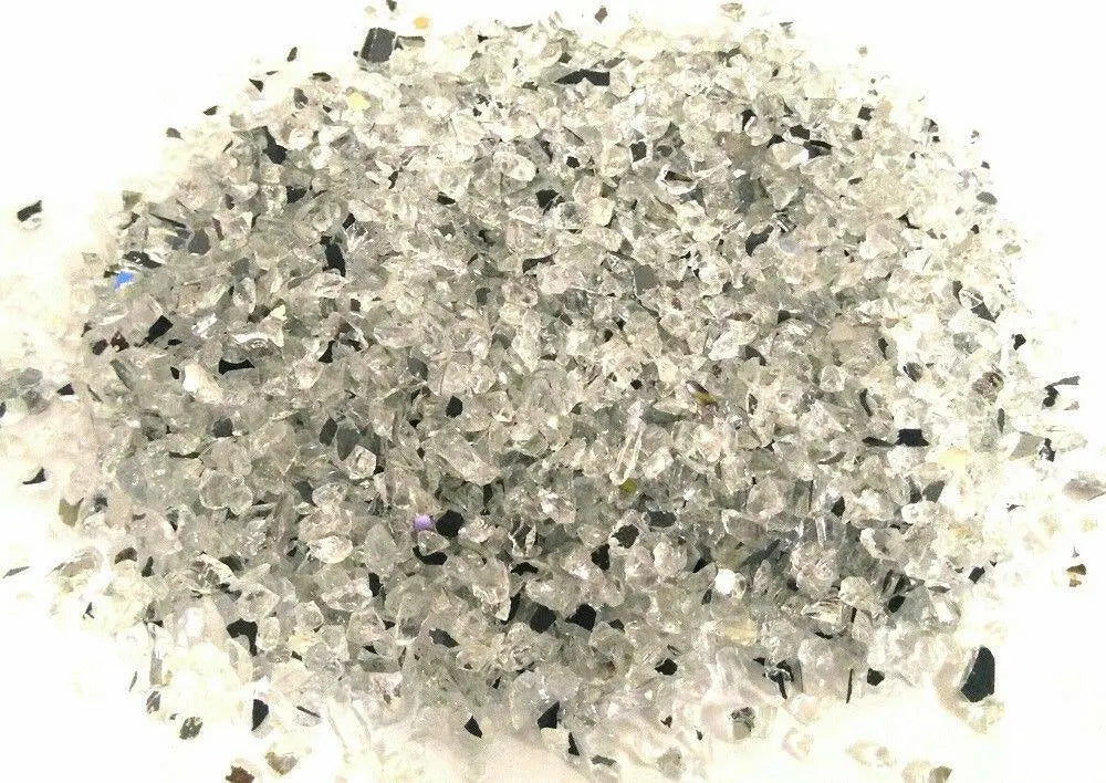 STONED mirror glass chippings with clear reflective surfaces for decorative and craft use