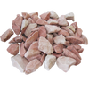 STONED pink coral chippings 20kg pile of natural pink and white colored stones for landscaping