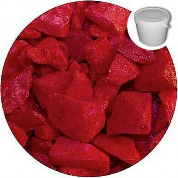 Red quartz crystal chippings by SGI Online vibrant colored chippings for decoration or landscaping SGI Online