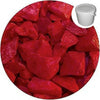 Red quartz crystal chippings by SGI Online vibrant colored chippings for decoration or landscaping