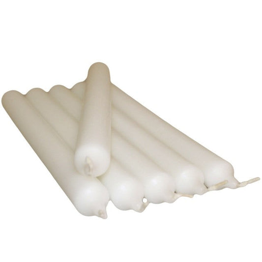 SGI Online white dinner candles pack of seven long tapered candles for dining decor SGI Online