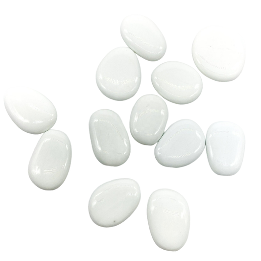 White story painting pebbles smooth glossy white decorative stones for art and crafts SGI Online